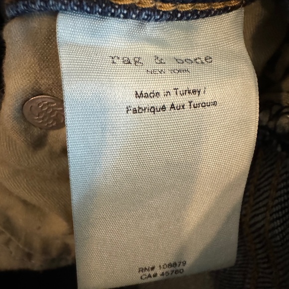 rag & bone  Cate Mid-Rise Ankle Skinny Jeans size 24 - Picture 11 of 11